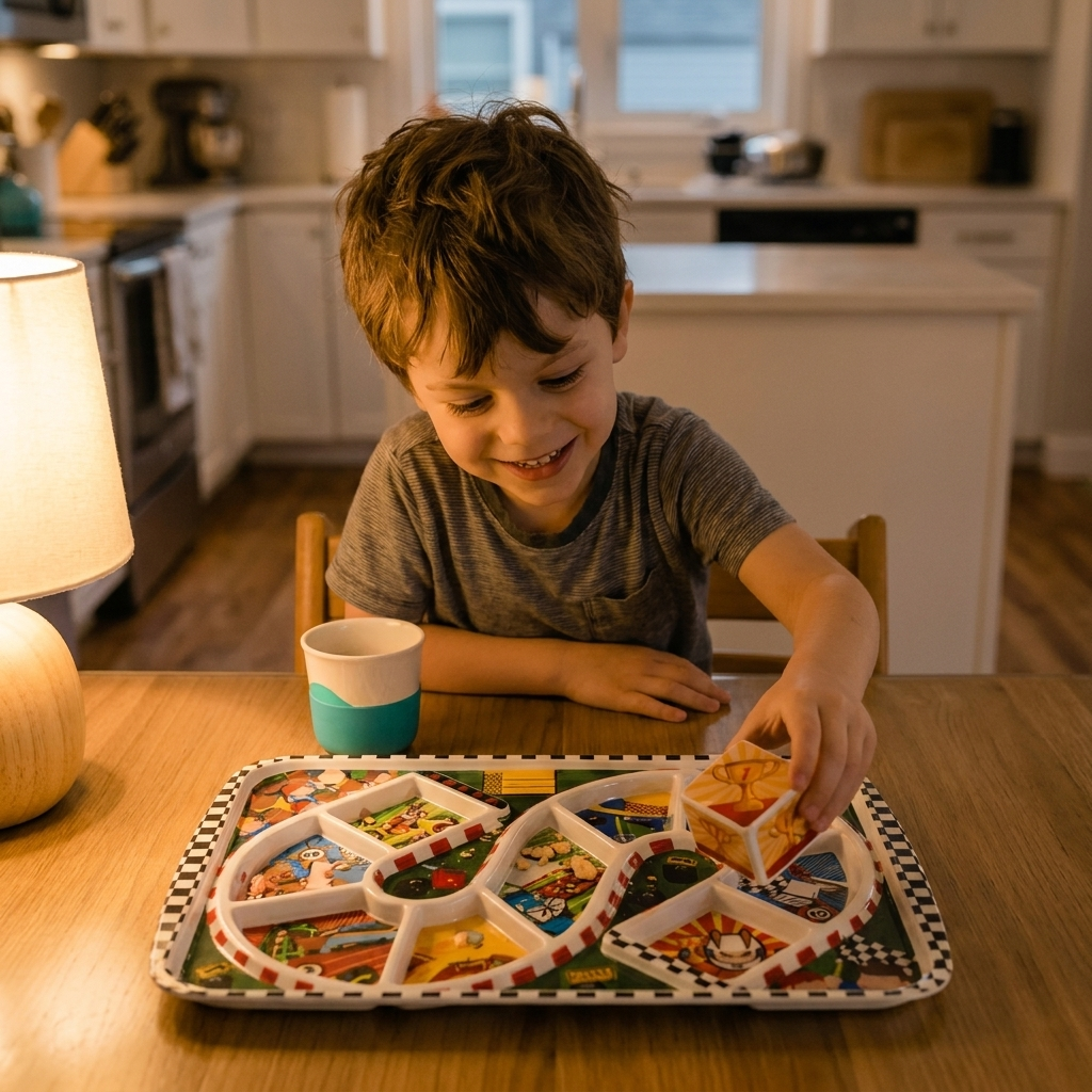 Game Plate That Gets Picky Eaters Eating